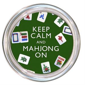 "Keep Calm and Mahjong on" Coaster